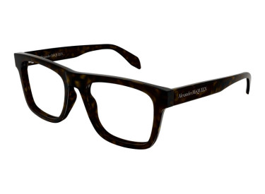 Alexander McQueen AM0357O 002 Havana 52mm