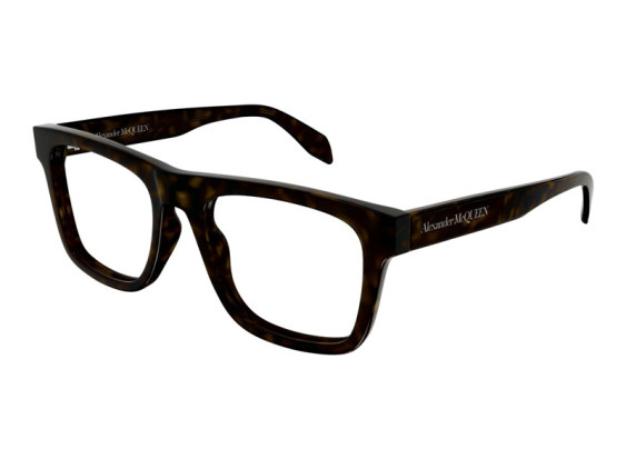 Alexander McQueen AM0357O 002 Havana 52mm