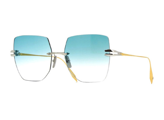 Dita EMBRA-DTS-155-A-03 Silver/White Gold/Dark Turquoise to Clear Gradient