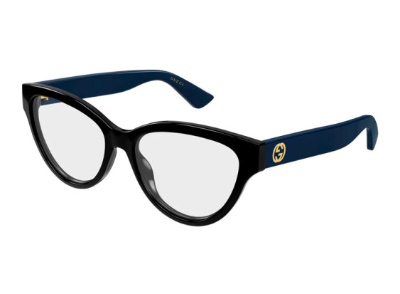 Gucci GG1581O 006 Black/Blue 55mm