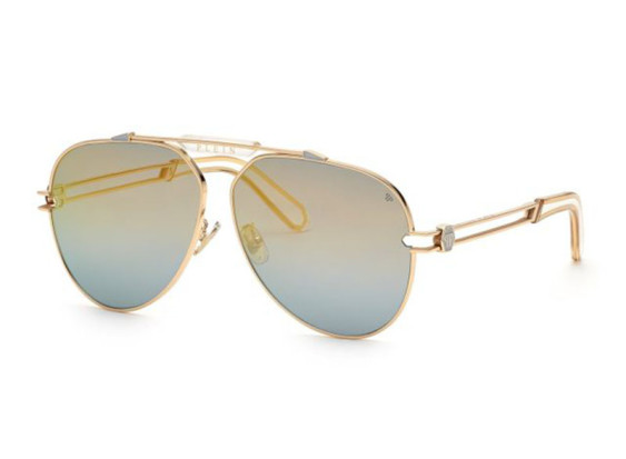 Philipp Plein SPP048M 033M Shiny Rose Gold/Grey Gradient Gold Mirror