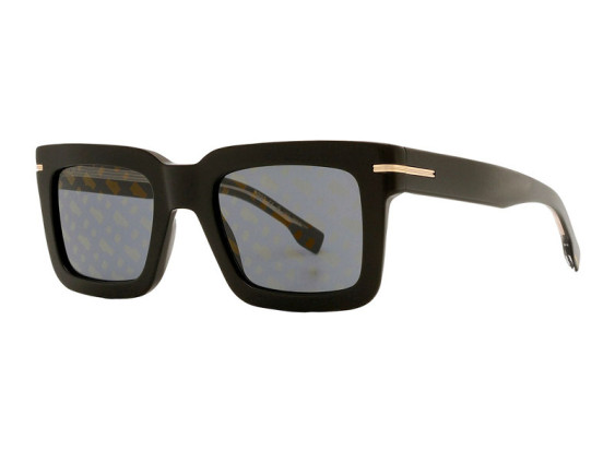 Hugo Boss BOSS 1501/S 0807 7Y Black/Grey with Gold Logo Pattern