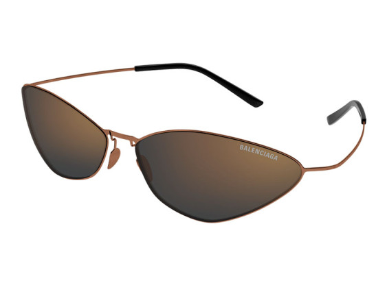 Balenciaga BB0350S 002 Brown/Bronze Brown Mirror