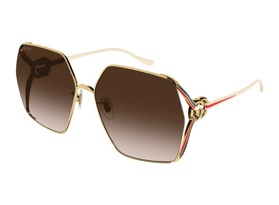 Gucci GG1322SA 002 Gold/Brown Gradient
