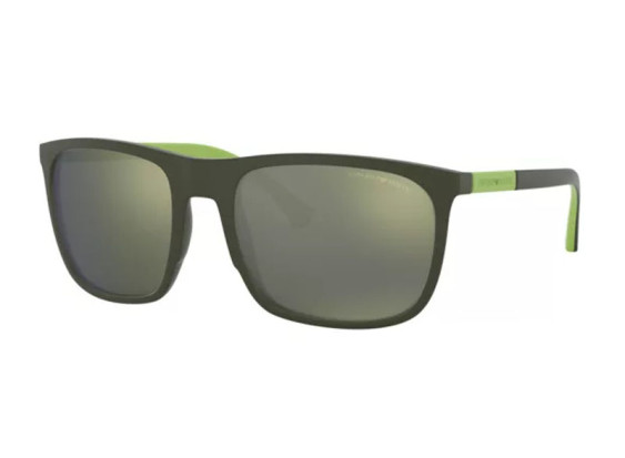 Emporio Armani EA4133 57536R Rubber/Green/Green Mirror