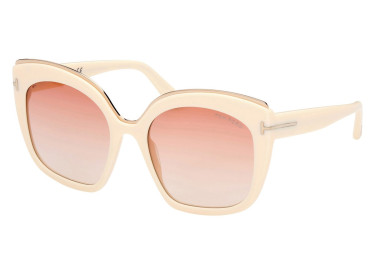 Tom Ford FT0944 25T Shiny Ivory with Rose Gold/Gradient Bordeaux