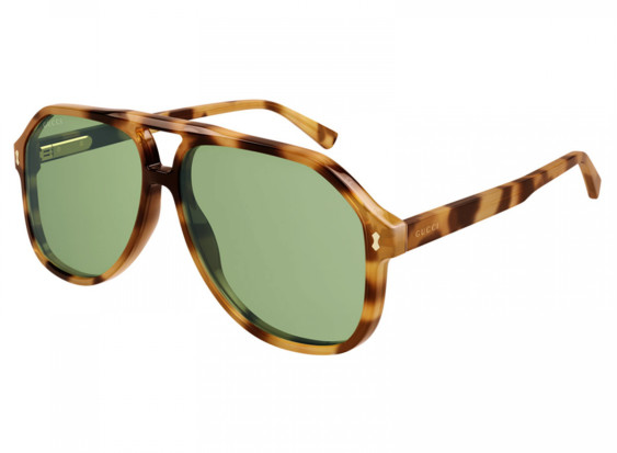 Gucci GG1042S 004 Light Havana/Green