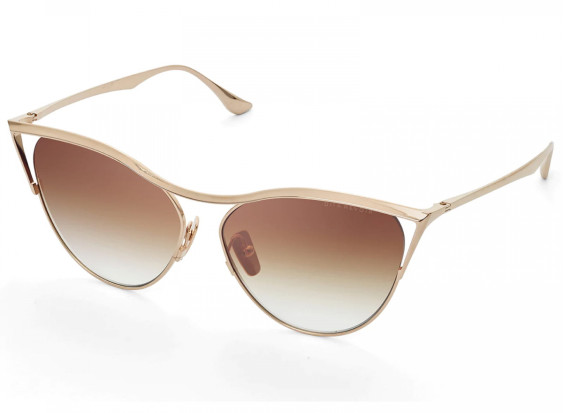 Dita REVOIR-DTS-509-59-01  White Gold / Dark Brown to Clear - AR