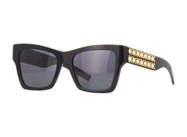 Givenchy GV40076I 01A Shiny Black and Studs/Grey