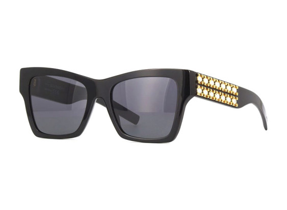 Givenchy GV40076I 01A Shiny Black and Studs/Grey