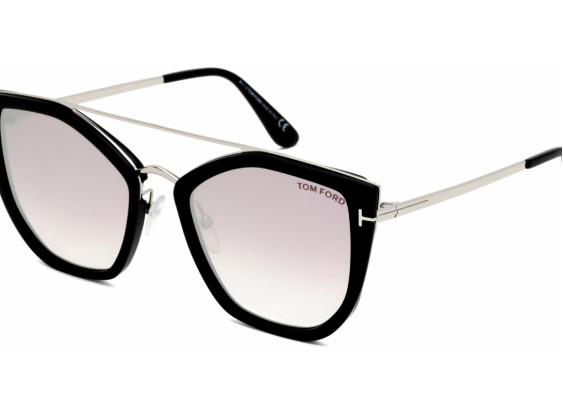 Tom Ford FT0648 01Z Shiny Black/Purple Mirror Gradient