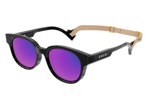 Gucci GG1237S 002 Black/Violet Mirror