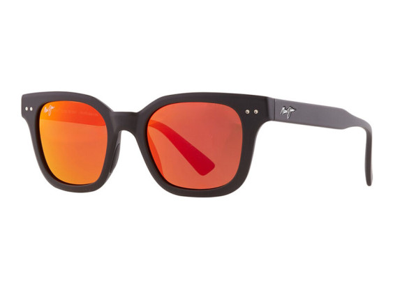 Maui Jim RM822 2M Matte Black/Red Mirror