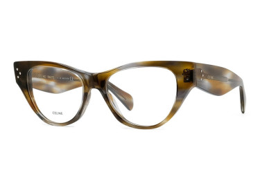 Celine CL50040I 055 Striped Blue/Brown Havana 50mm