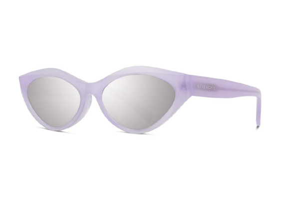Givenchy GV40025U 78C Shiny Violet/Grey with Silver Mirror