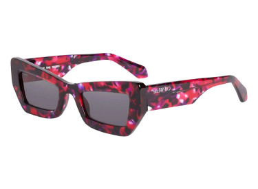 Off-White OERI137 AURORA 2907 Purple and Red Havana/Dark Grey