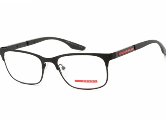 Prada Sport PS52NV DG01O1 Black Rubber 55mm