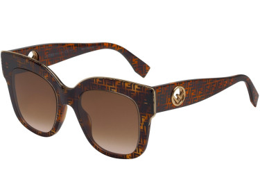 Fendi FF0359/G/S VH8M2 Brown Pattern/ Brown Gradient