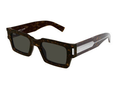 Saint Laurent SL572 002 Dark Havana with Silver/Grey