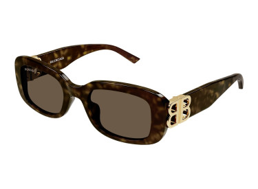 Balenciaga BB0310SK 002 Dark Havana/Brown