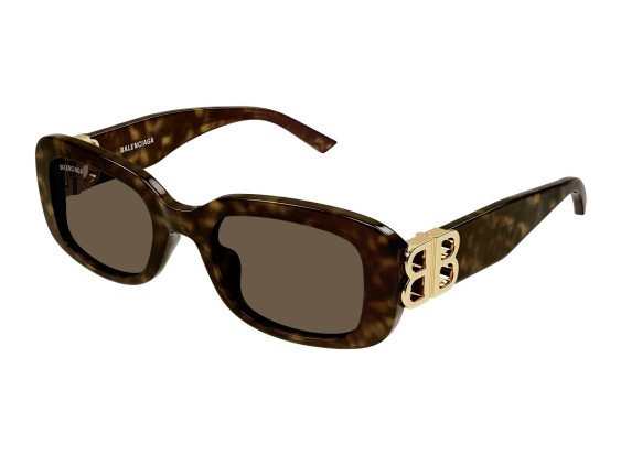 Balenciaga BB0310SK 002 Dark Havana/Brown