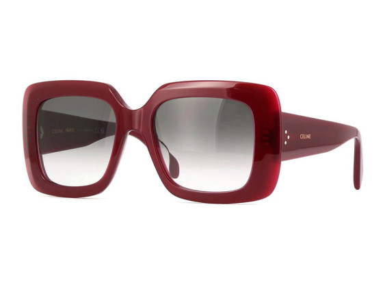 Celine CL40263F 69B Shiny Burgundy/Grey Gradient