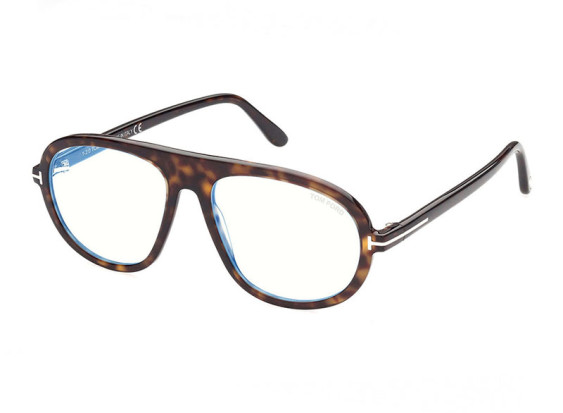 Tom Ford FT5319 020 Dark Havana/Clear Blue Light Block 56mm