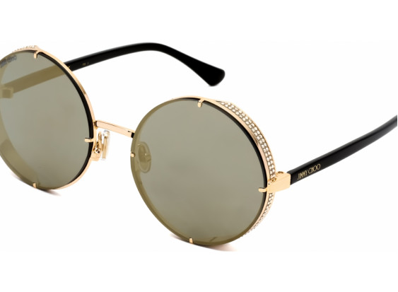 Jimmy Choo LILO/S 0000 JO Rose Gold / Grey Gold Mirror