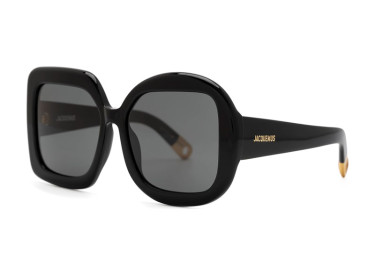 Jacquemus CARRE ROND JAC/10 C1 Shiny Black/Grey