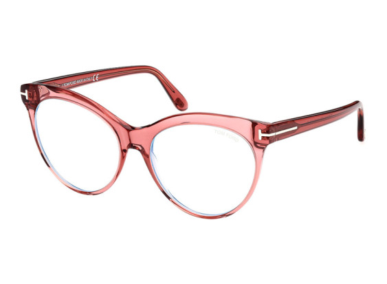 Tom Ford FT5827-B 072 Shiny Transparent Rose 55mm