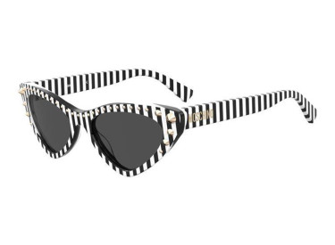 Moschino MOS093/S 02OP IR Striped White and Black/Grey