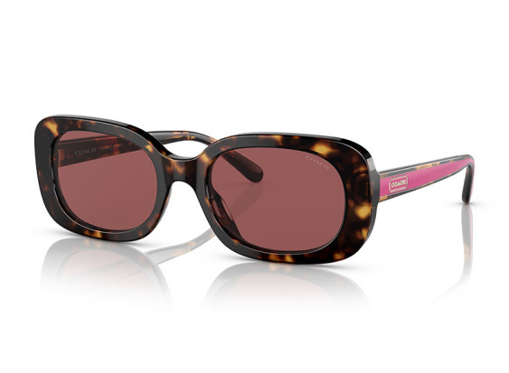 Coach HC8358U 512069 Dark Havana/Dark Solid Violet
