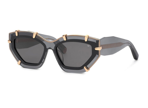 Philipp Plein SPP099V Supreme Star 0819 Transparent Grey/Gold/Smoke