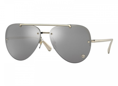 Versace VE2231 12526G Pale Gold/Rose Gradient Grey Mirror Blue