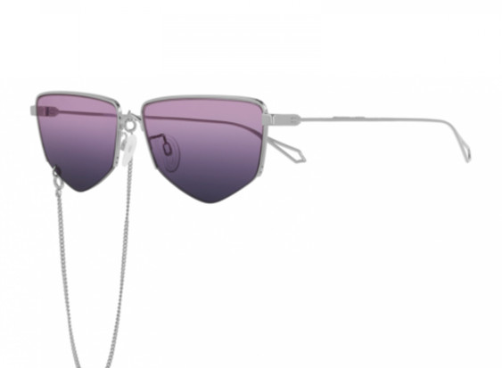 Alexander McQueen MQ0271SA 003 Silver/Grey Shiny