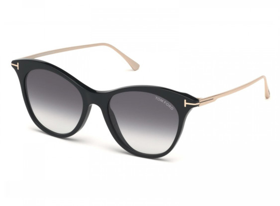 Tom Ford FT0662 01B Shiny Black Palladium/Gradient Smoke
