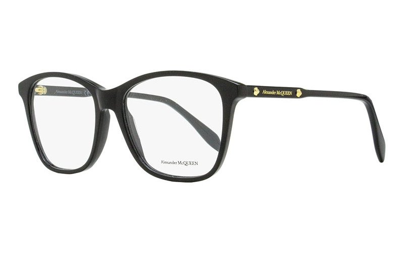 Alexander McQueen AM0191O 001 Shiny Black 54mm