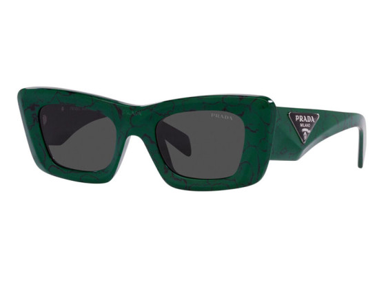 Prada PR13ZS 16D5S0 Green Marble/Dark Grey