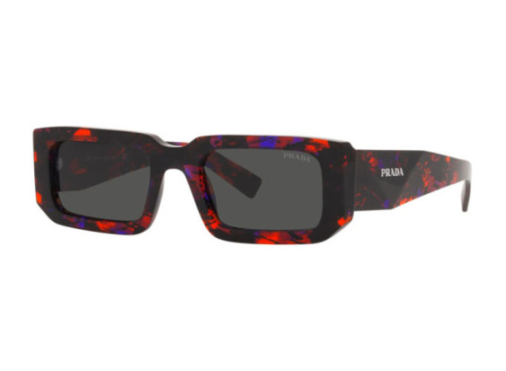 Prada PR06YS 06V5S0 Abstract Orange/Dark Grey