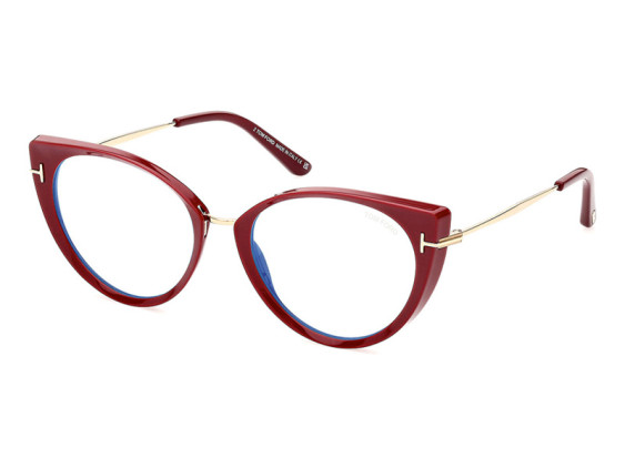 Tom Ford FT5815-B 074 Shiny Fuchsia/Clear Blue Light Block 54mm