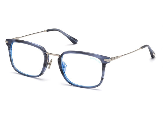 Tom Ford FT5747-D-B 055 Blue Marble Havana Blue Light Block 54mm