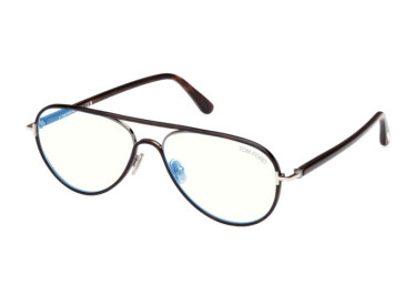 Tom Ford FT5897-B 052 Dark Havana/Clear Blue Light Block 57mm