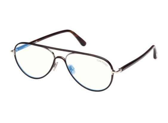 Tom Ford FT5897-B 052 Dark Havana/Clear Blue Light Block 57mm