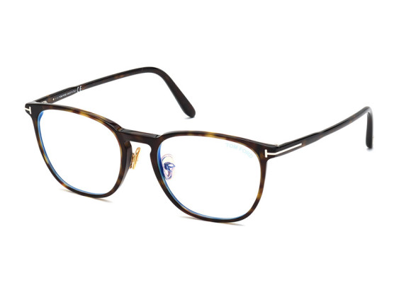 Tom Ford FT5700-B 052 Dark Havana/Clear Blue Light Block 52mm