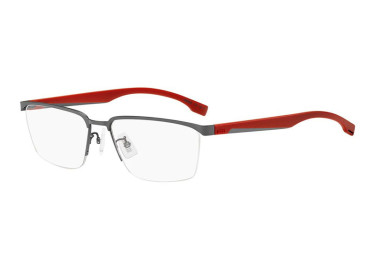 Hugo Boss BOSS 1543/F 0R80 00 Matte Dark Ruthenium/Red 57mm