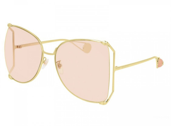 Gucci GG0252S 014 Gold/Light Pink