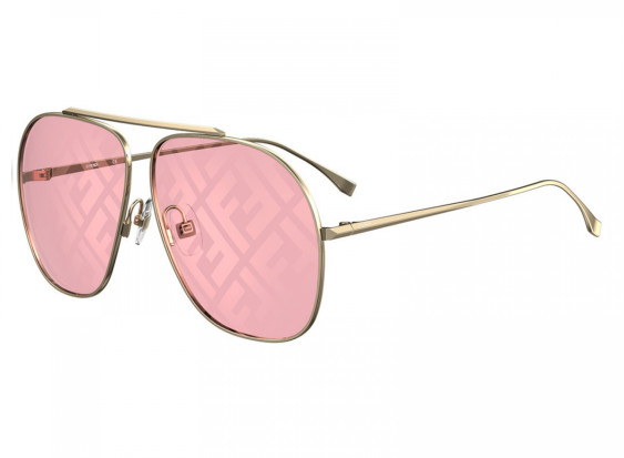 Fendi FF0407/G/S EYR0L Gold/Pink Monogram