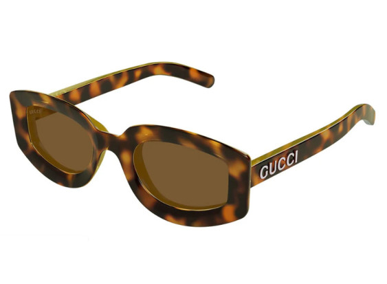 Gucci GG1719S 002 Light Havana with Yellow/Brown