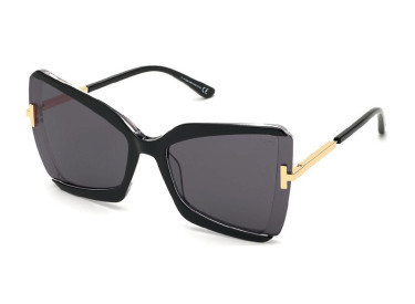 Tom Ford FT0766 03A Black/Crystal with Endura Gold/Grey