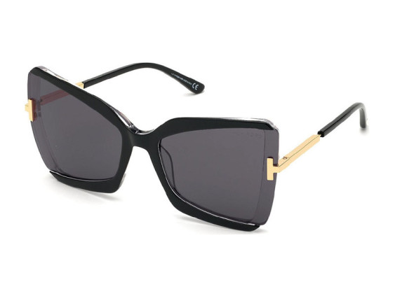 Tom Ford FT0766 03A Black/Crystal with Endura Gold/Grey